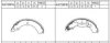 ASIMCO K4728F Brake Shoe Set
